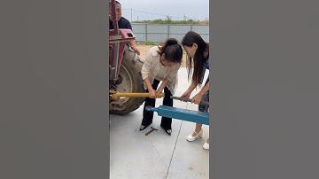 The tractor Attached installed system with manure spreading machine#farmmachinery