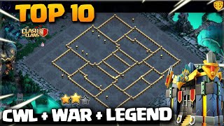 New Th17 War + Legend + CWL Bases🔥Th17 Anti RC Charge & Anti Root Rider | Best Th17 Legend Base 2025