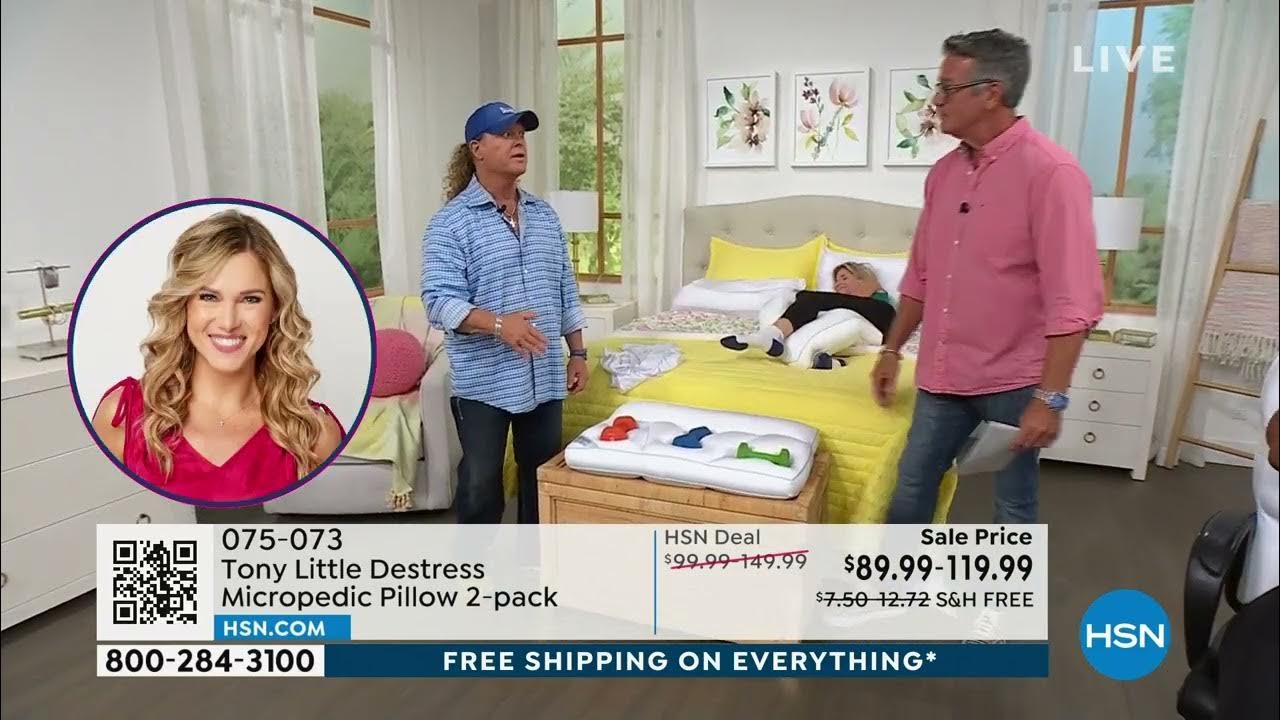 Tony Little DeStress Micropedic Pillow 2pack w/2 Pillowc... YouTube