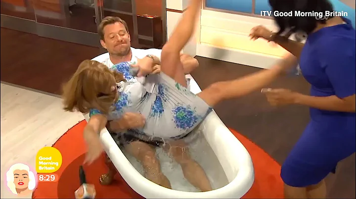 The moment Ben Shephard pulls Kate Garraway into an ice bath on live TV 😂