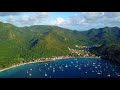 4k drone footage  martinique  beautiful grande anse and les trois ilets  french caribbean