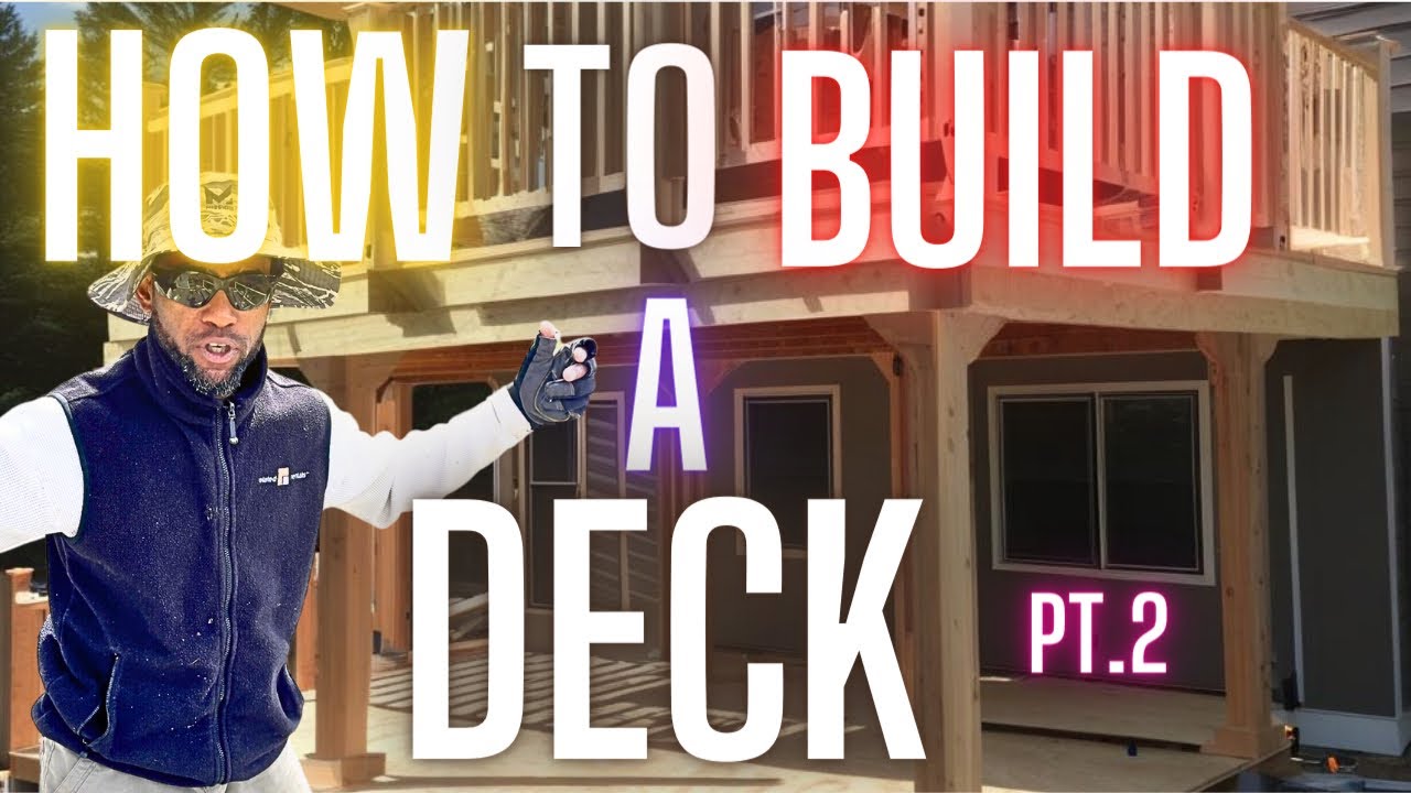 How to build a deck pt.2 - YouTube
