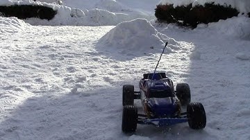 Traxxas Rustler XL-5 Snow Bashing