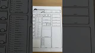 Aesthetic 5e Character Sheet for Warlocks