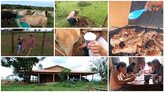 Nosso Dia De Domingo Aqui Na Fazenda Frango Assado No Almoço Fomos Pro Sítio Atualização Da Obra