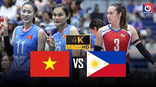 Full 4K | VIETNAM vs. PHILIPPINES | Như Quỳnh - Kiều Trinh gánh vác ghi điểm khi không có Bích Tuyền