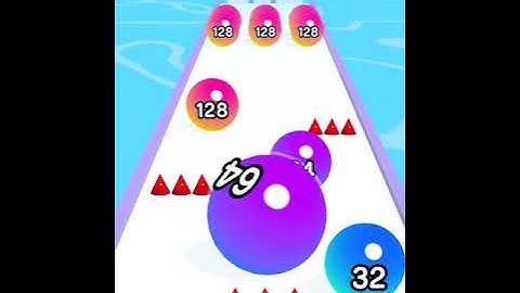 BALL RUN 2048 Games Mobile All Levels Android,iOS Gameplay New Update All Level A38   Rainbow Balls