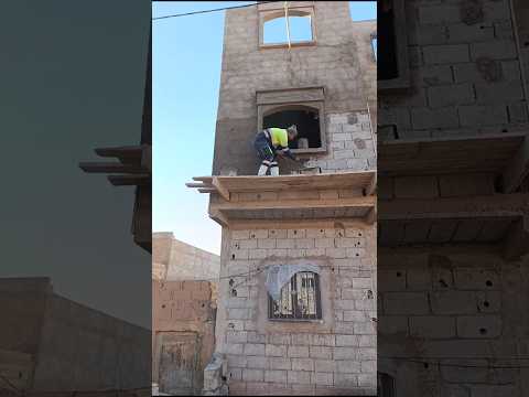 تعلم تلبيس وعمل درساج واجهة المنزل تلبيس الحائط اعمال البناء المغرب العقار الحرفيين الوظيفة