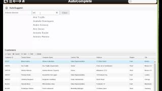 Lianja JQuery Autocomplete