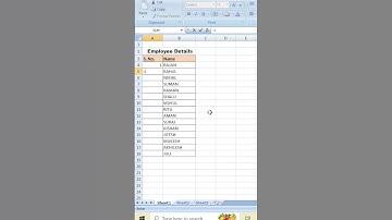Excel Tricks, Serial Number shortcut #shorts #excel  #trending #trend #computer