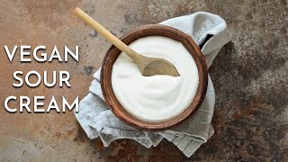 Easy VEGAN SOUR CREAM In Under 1 Minute!