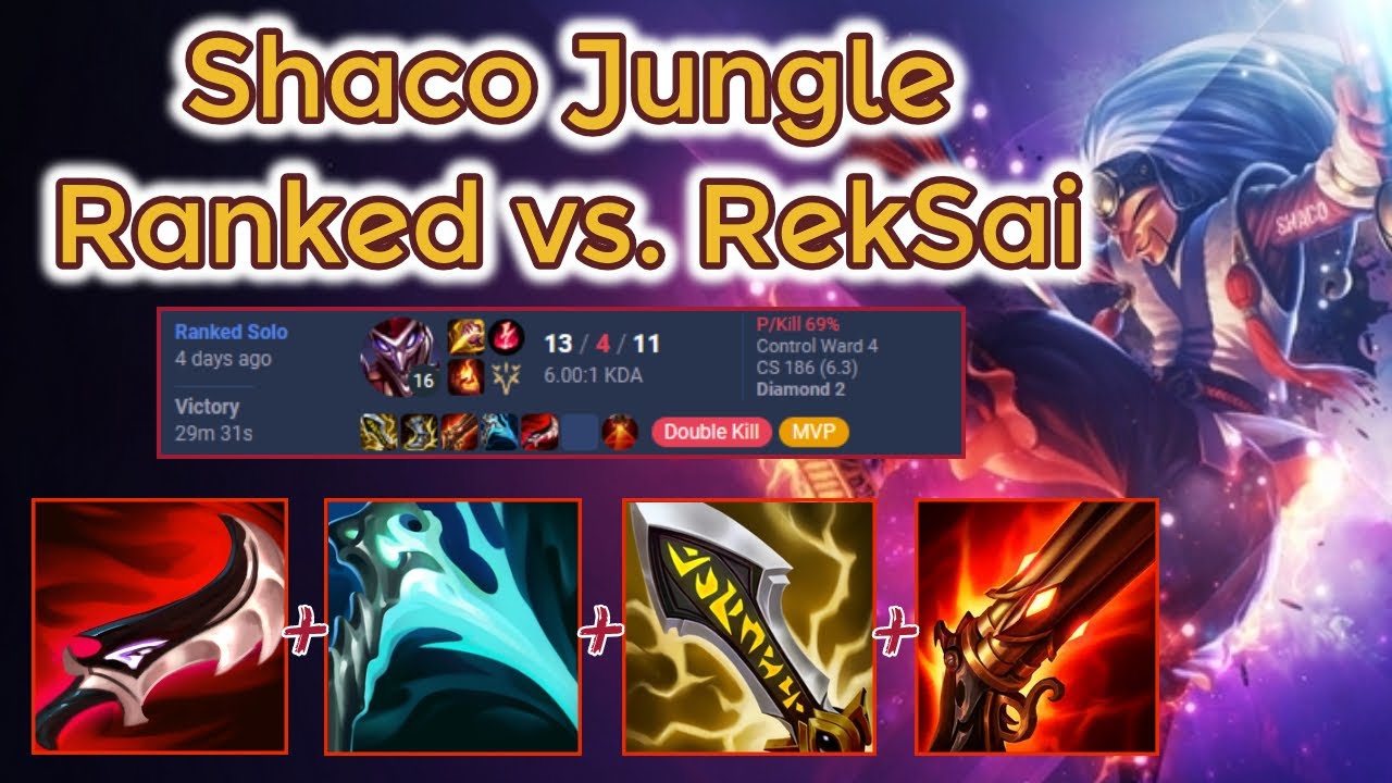 Electrocute AD Shaco Dia 1 Ranked - S13 [League of Legends] Full Gameplay - Infernal Shaco