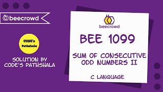 beecrowd Problem 1099 - Sum of Consecutive Odd Numbers II solution( Bangla ) | C language