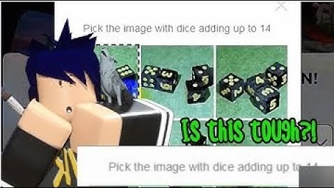 How to Bypass Pick the image with dice adding up to 14 | ROBLOX