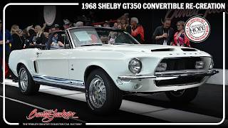 $100,000 Charity Sale - 1968 Shelby GT350 Convertible Re-creation - BARRETT-JACKSON 2024 SCOTTSDALE