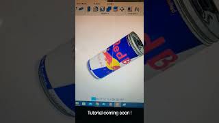 Redbull Can in AutoDesk Fusion 360. #autodesk #fusion360 #redbull