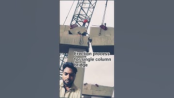 Erection process for single column bridge Good tools and machinery make work easy #ytshorts #viral