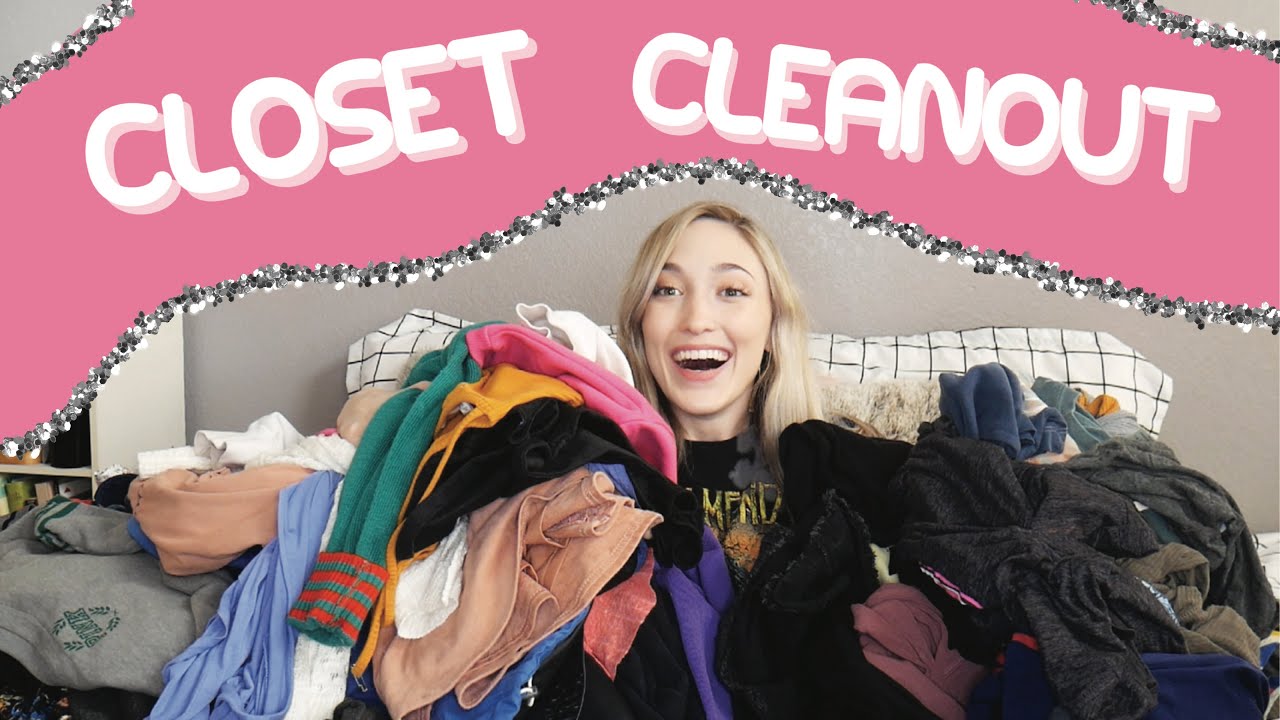 EXTREME CLOSET CLEANOUT 2020 l Trying On All My Clothes - YouTube