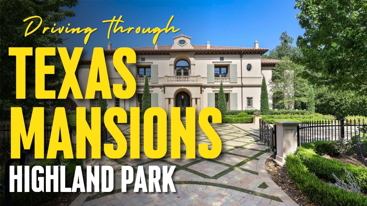 Billionaire Neighborhood Tour Highland Park Dallas, TX [4K] YouTube