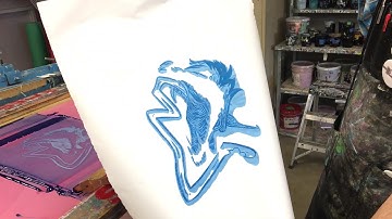 Fixing an ink bleed during screen printing