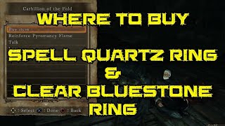 Where To Buy Spell Quartz Ring &amp;  Clear Bluestone Ring - Dark Souls 2 SOTFS