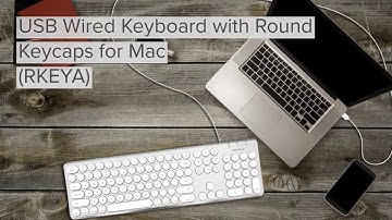 Macally RKEYA USB Wired Aluminum Keyboard with Round Keycaps for Mac