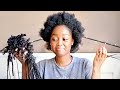 Take out my box braids with me! | 4C hair growth tips | Tshego Makoe