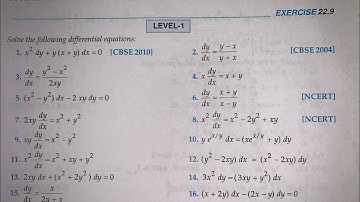 RD SHARMA EX 21.9 Q11 TO Q16 SOLUTIONS OF DIFFERENTIAL EQUATIONS CHAPTER 21 FOR CLASS 12(PART2)