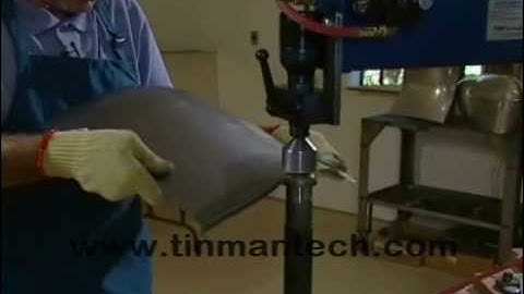 Flattening out a bent edge - TM Power Hammer / Planishing Hammer