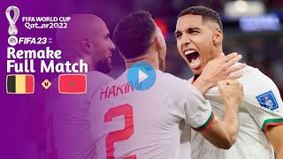 Belgium V Morocco | Group F | FIFA World Cup Qatar 2022 | FIFA 23 Remake | PS5