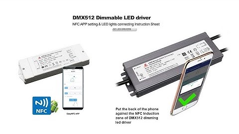 How to successfully match the mobile phone NFC APP with the DMX512 dimming LED driver NFC module
