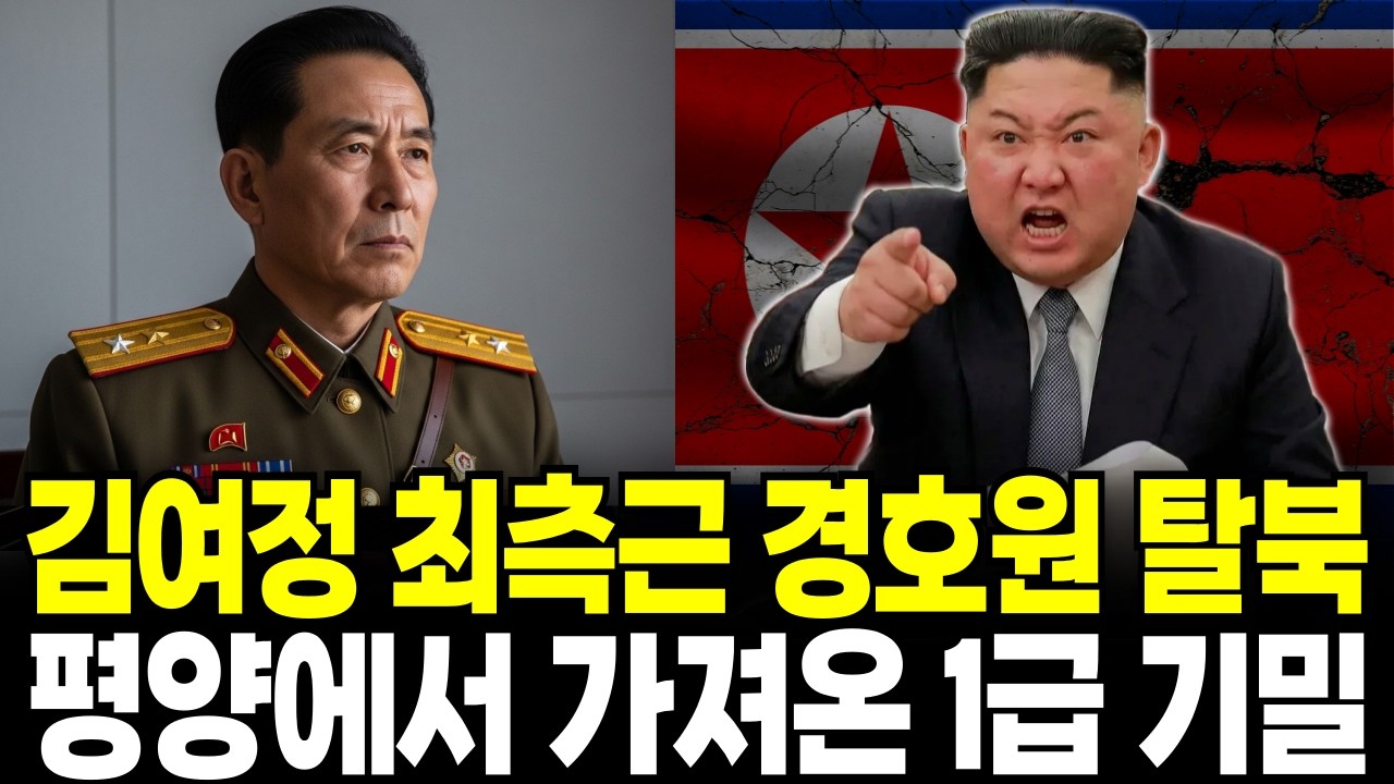 북한 김여정 경호원 일가족 탈북 국정원도 충격 받은 북한 상황 | 탈북 감동사연