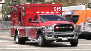 LAFD BLS RESCUE AMBULANCE 915 RESPONDING IN 11’s DISTRICT 
