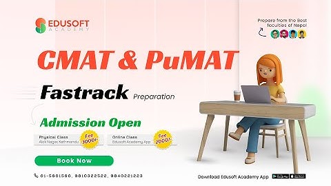 CMAT Preparation Class | FAST TRACK (F2 Batch ) CLASS Admission Open |  @EdusoftAcademy ​