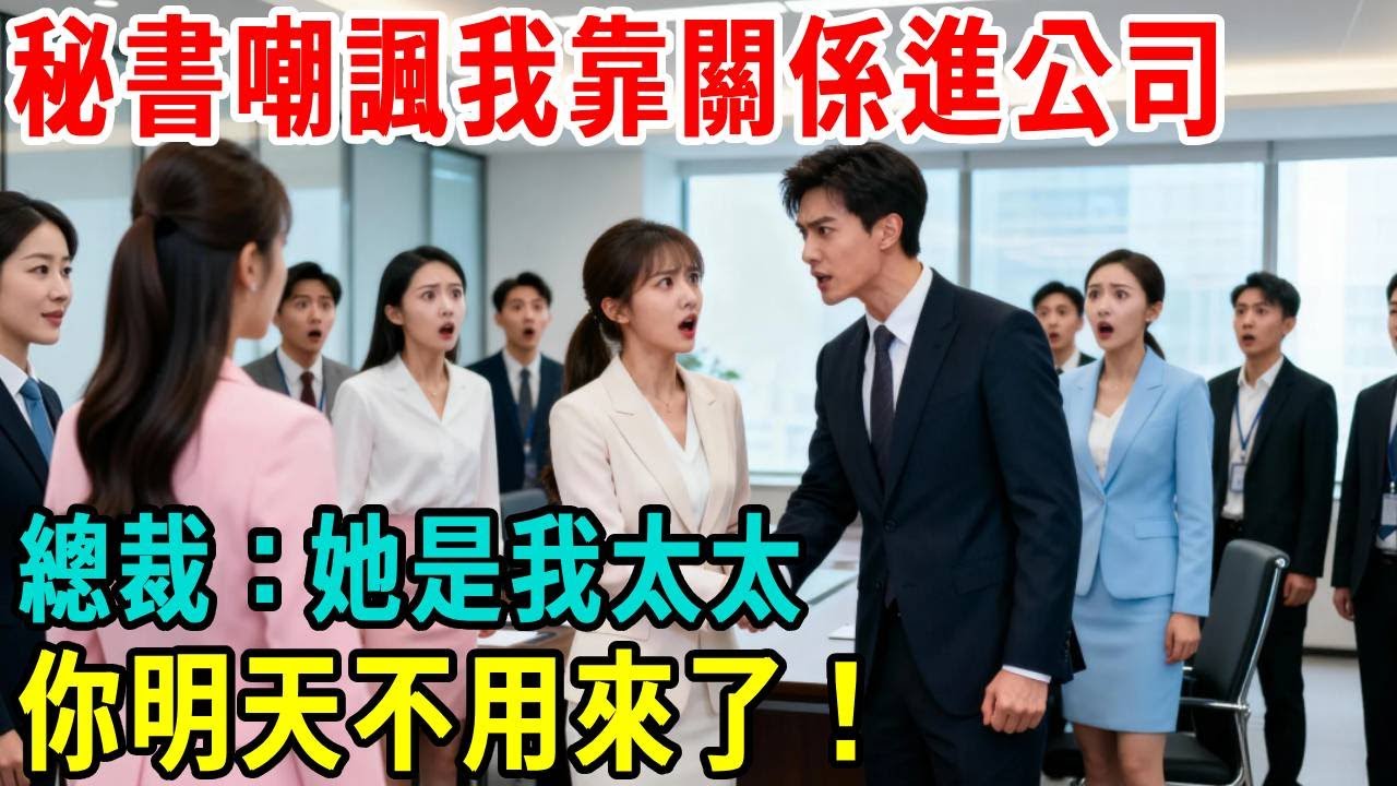 會議上，秘書當眾嘲諷我的博士文憑是假的，陰陽我是靠關係進公司的，我剛想反駁，總裁：她是我太太，你明天不用來了！#掉馬甲#閃婚#情感故事 #霸道總裁 #婚姻#都市愛情 #先婚後愛#灰姑娘#爽文 #婚姻