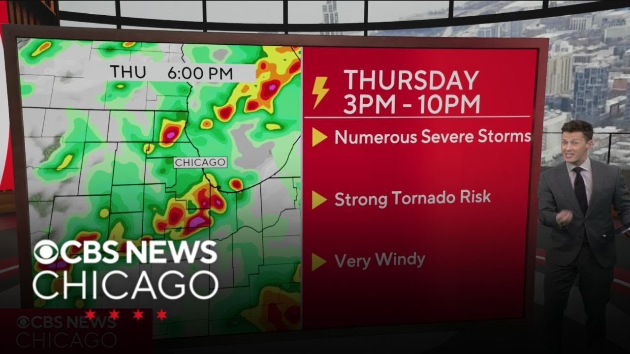 Tracking severe storms expected for Chicago area Thursday afternoon ...