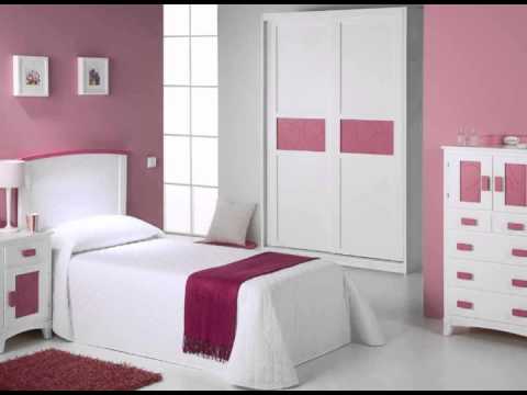 Dormitorios juveniles en colores rosas y madera youtube Dormitorios individuales