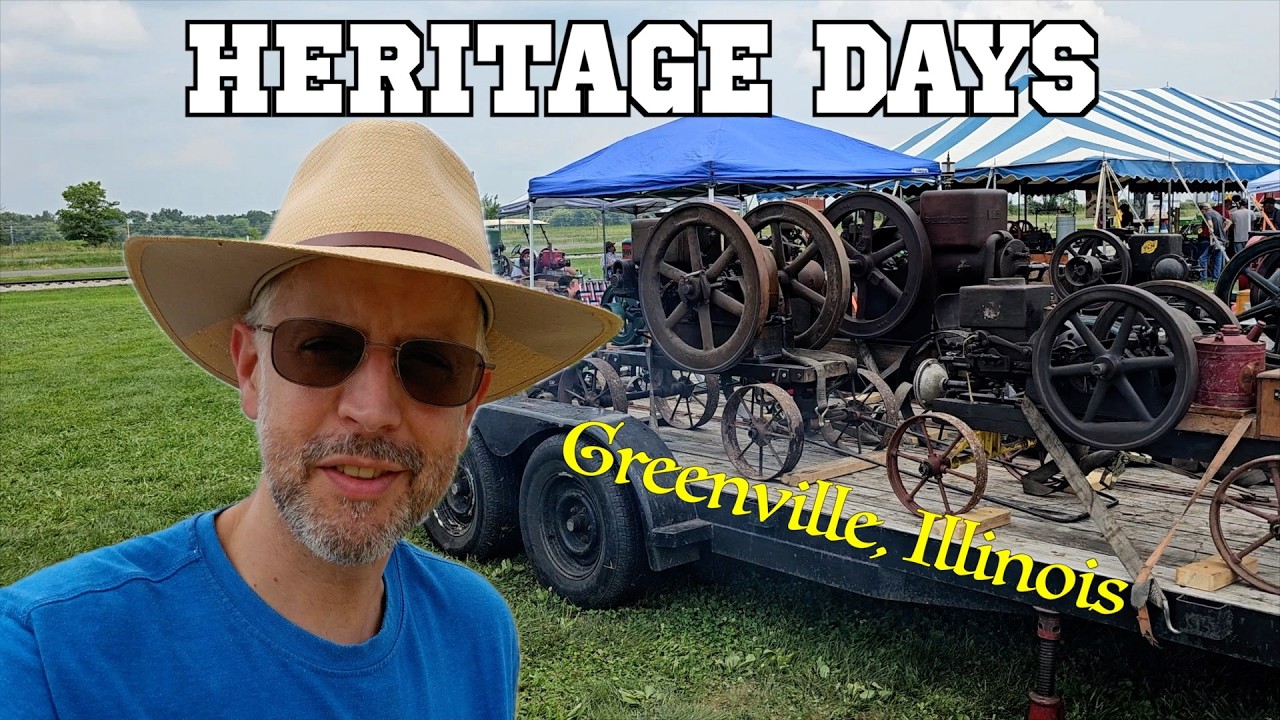 Greenville Illinois, Heritage Days 2024 - Tractor Show - Farming Demonstrations