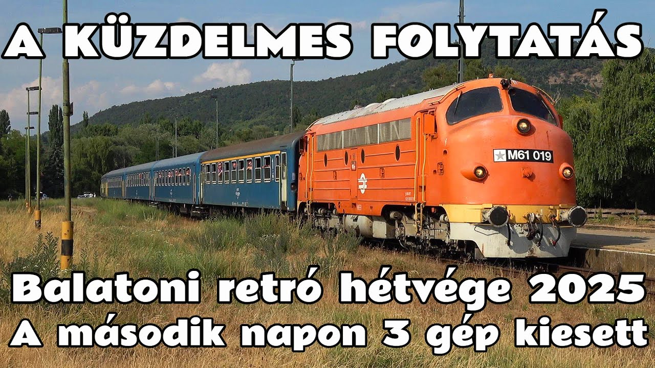 2025.07.06. Balatoni retró hétvége második nap. Sajnos több gép is feladta a harcot a melegben!