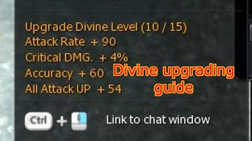 Divine upgrade system explained - Cabal Online
