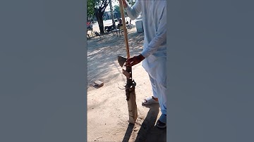 Axe handle fitting process | The power of tools and machinery make work easy