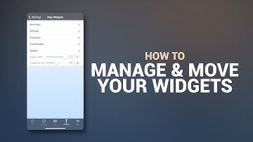 How to: Manage & move your widgets