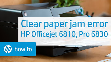 Clearing a Paper Jam Error | HP Officejet 6810 & Officejet Pro 6830 Series | HP