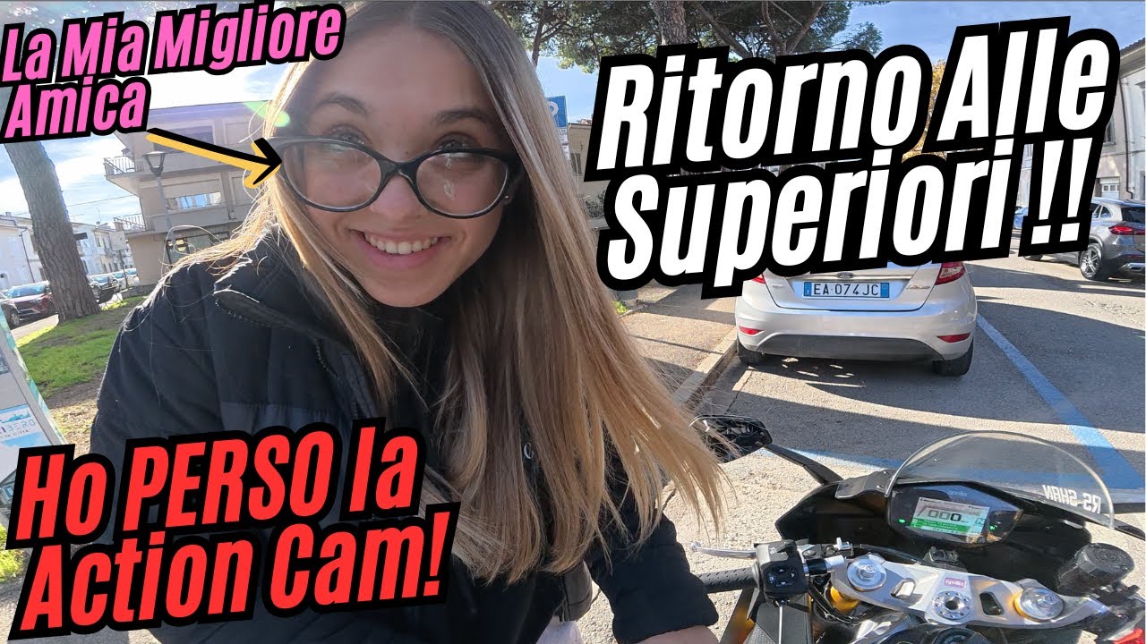 Torno alle superiori con la RS660… e mi cade l’action cam 😭🏍️