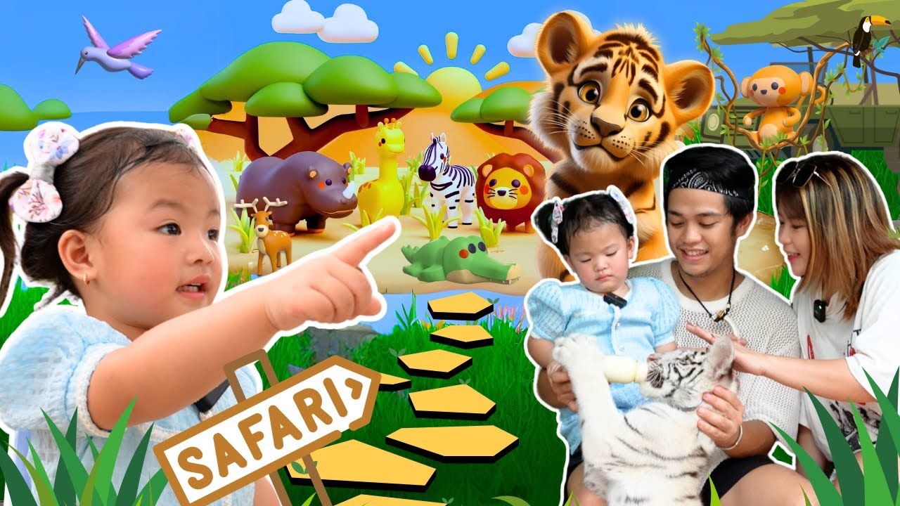 Baby Lakeisha meets a Baby Tiger at the Zoo