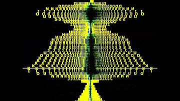 Audio Reactive Textual Visualization Designed in Touchdesigner