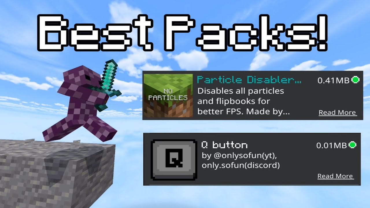 Best Texture Packs for MCPE PvP (2026) - YouTube