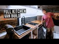 VAN BUILD: Building Our Kitchen For Our Off-Grid Tiny House