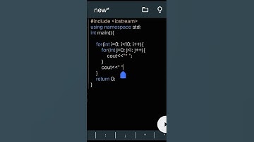 simple triangle star using for nested loop in c++ for beginners #code #coding #c++ #programming
