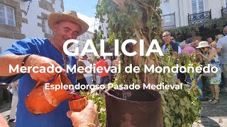 Mondoñedo en fiestas. Feria Medieval. Turismo Galicia 4k.